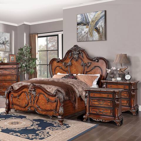 Antiochus Victorian 3-piece Bedroom Set (USB) by Furniture of America