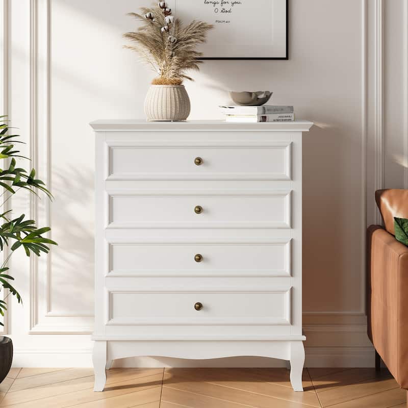 RoyalCraft White 4 Drawer Dresser