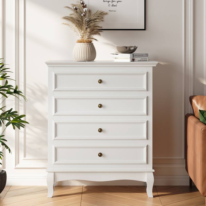 RoyalCraft White 4 Drawer Dresser