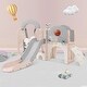 preview thumbnail 25 of 28, Toddler Slide and Swing Set 8 in 1 with Basketball Hoop Pink