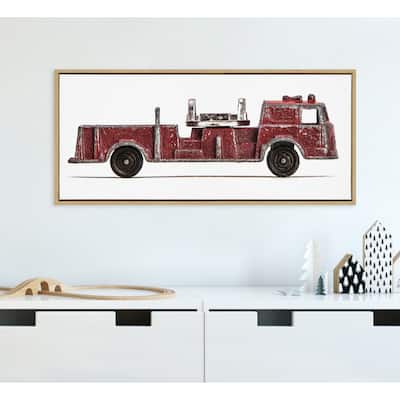 Kate and Laurel Sylvie Red Toy Fire Engine by Saint and Sailor Studios