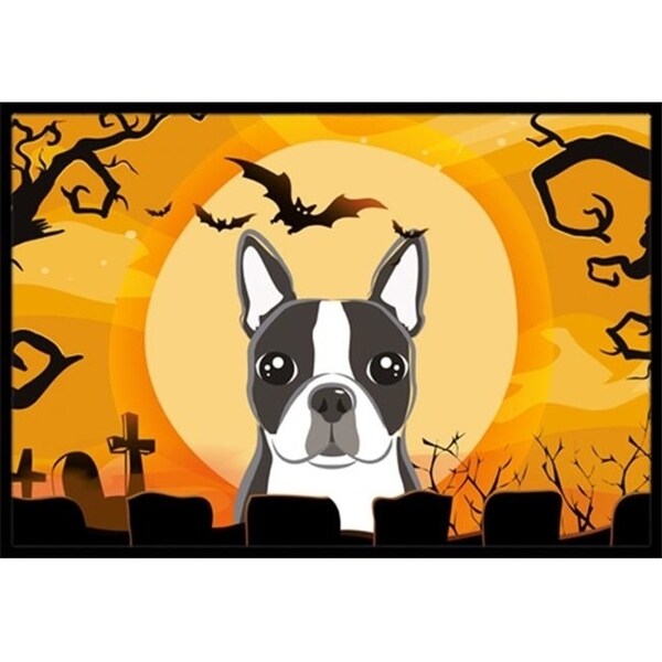 Carolines Treasures BB1761JMAT Halloween Boston Terrier Indoor & Outdoor Mat 24 x 36 in.