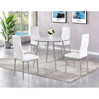 Round Glass Top Dining Table Sets / 10 Modern Unique Glass Top Dining Tables Ideas Pros Cons Guidance : Circular designs accent the round drum table base.