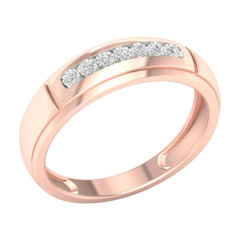 1/10ct TDW Diamond Ring in 10K Gold for Men