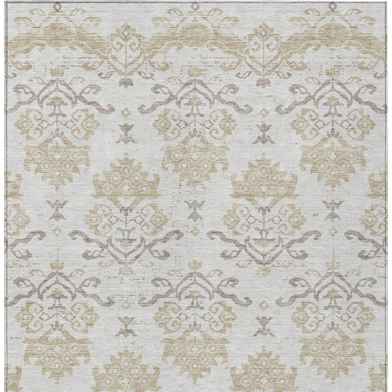 HomeRoots Oriental Transitional Rectangle Outdoor Rug