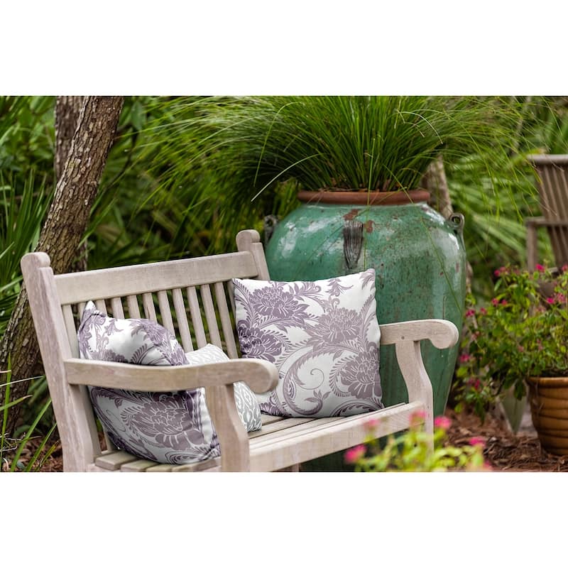 Flower Flourish Indoor/Outdoor Throw Pillow