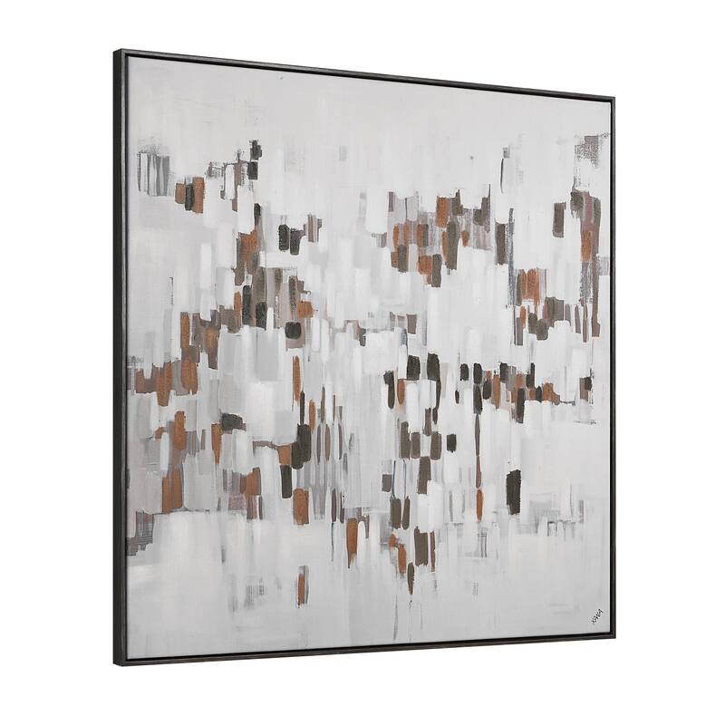 Malva 40" H x 40" W Canvas Art, Beige