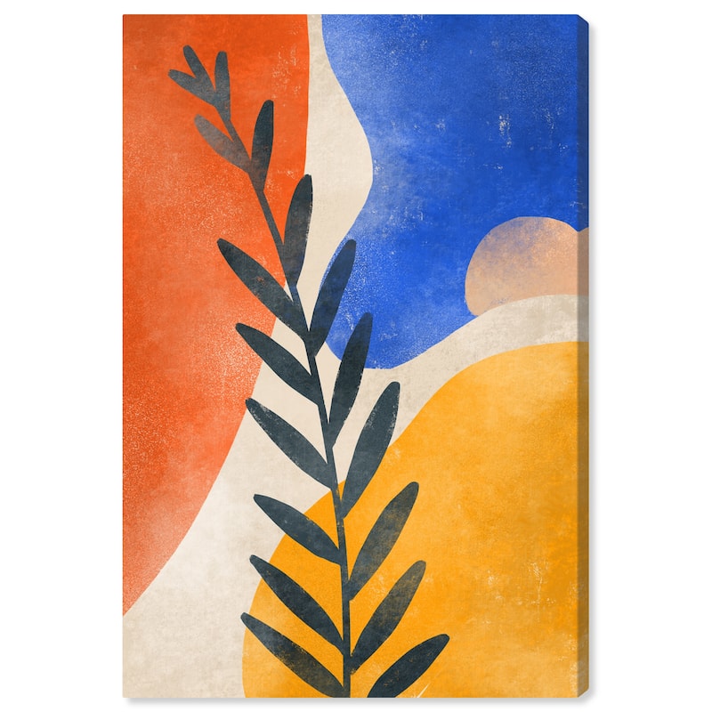Wynwood Studio Canvas Abstract That Plant Yellow and Mid-Century Modern Wall Art Canvas Print