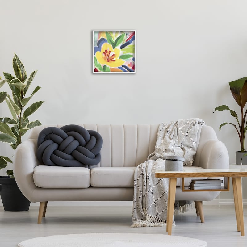Stupell Vivid Lively Florals Framed Giclee Art Design By June Erica Vess