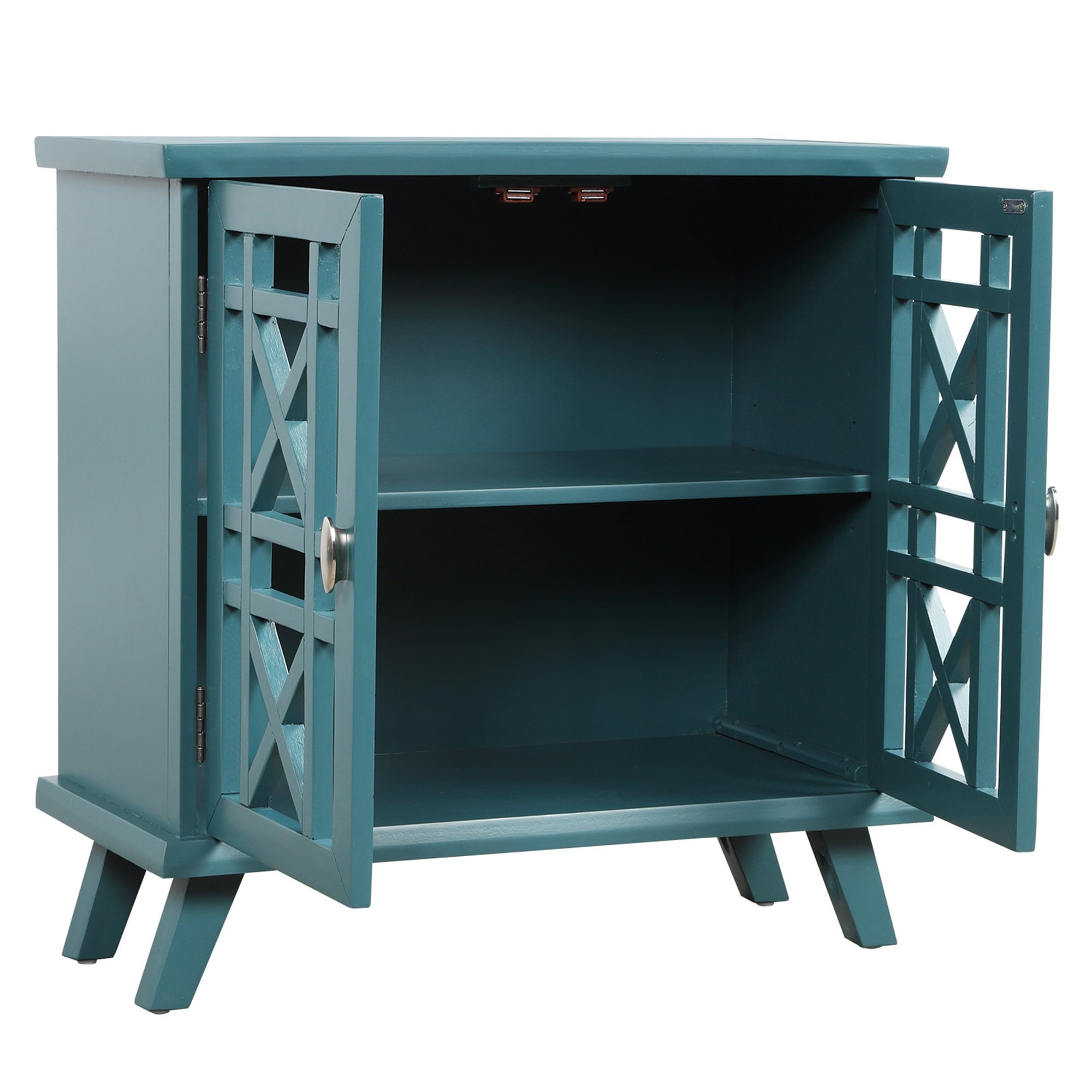 Shop Wood Door Accent Cabinet With Shelf Storage Cabinet Antique