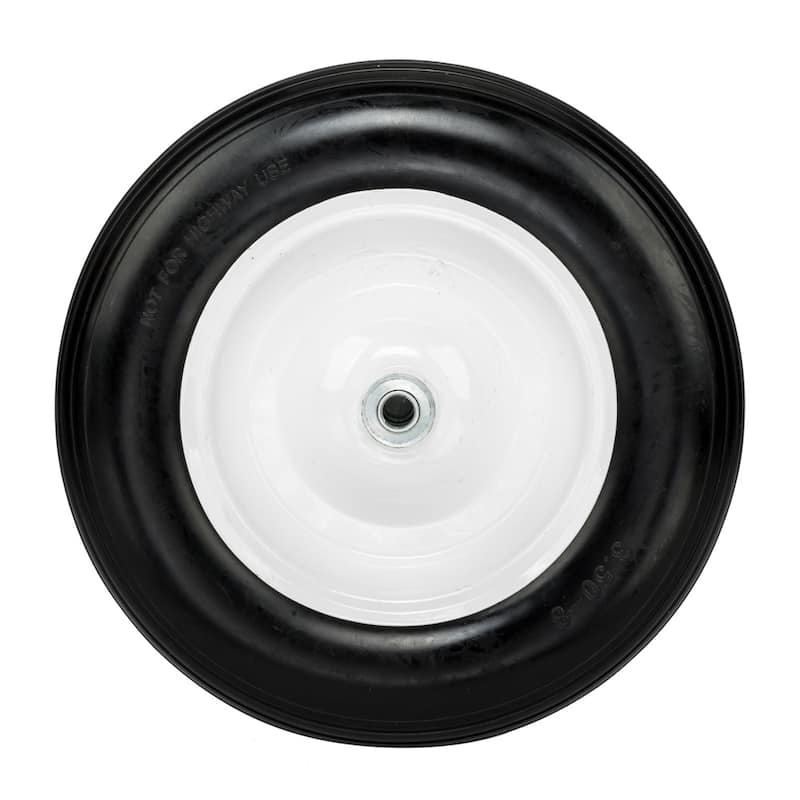 14.2" Tool Car PU Solid Foaming Wheel Black - 14.2" - 14.2" 