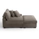 preview thumbnail 23 of 116, Modular Armchair and Ottoman Set with Adjustable Headrest, Flannel Upholstery