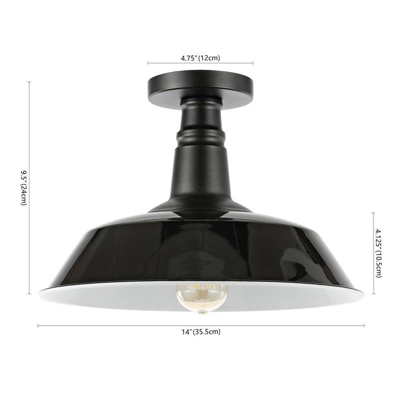 Cassidy 14" LED Semi-Flush Mount, by JONATHAN Y