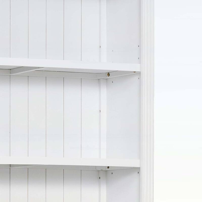 5-Tier Wood Bookcase for Books and Decor