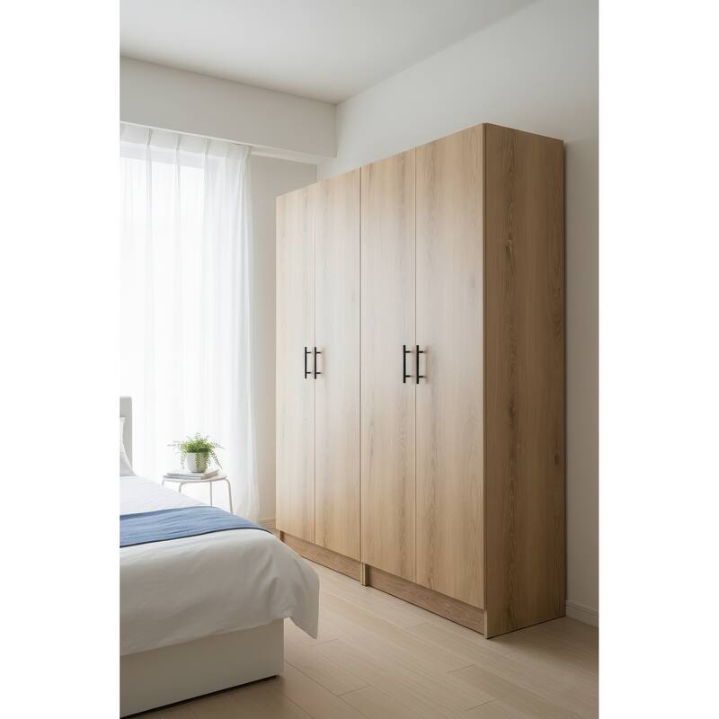 Modex Multi-Purpose Utility Storage Cabinet (2-Piece Set) - W 63″ × D 15.7″ × H 70.9″