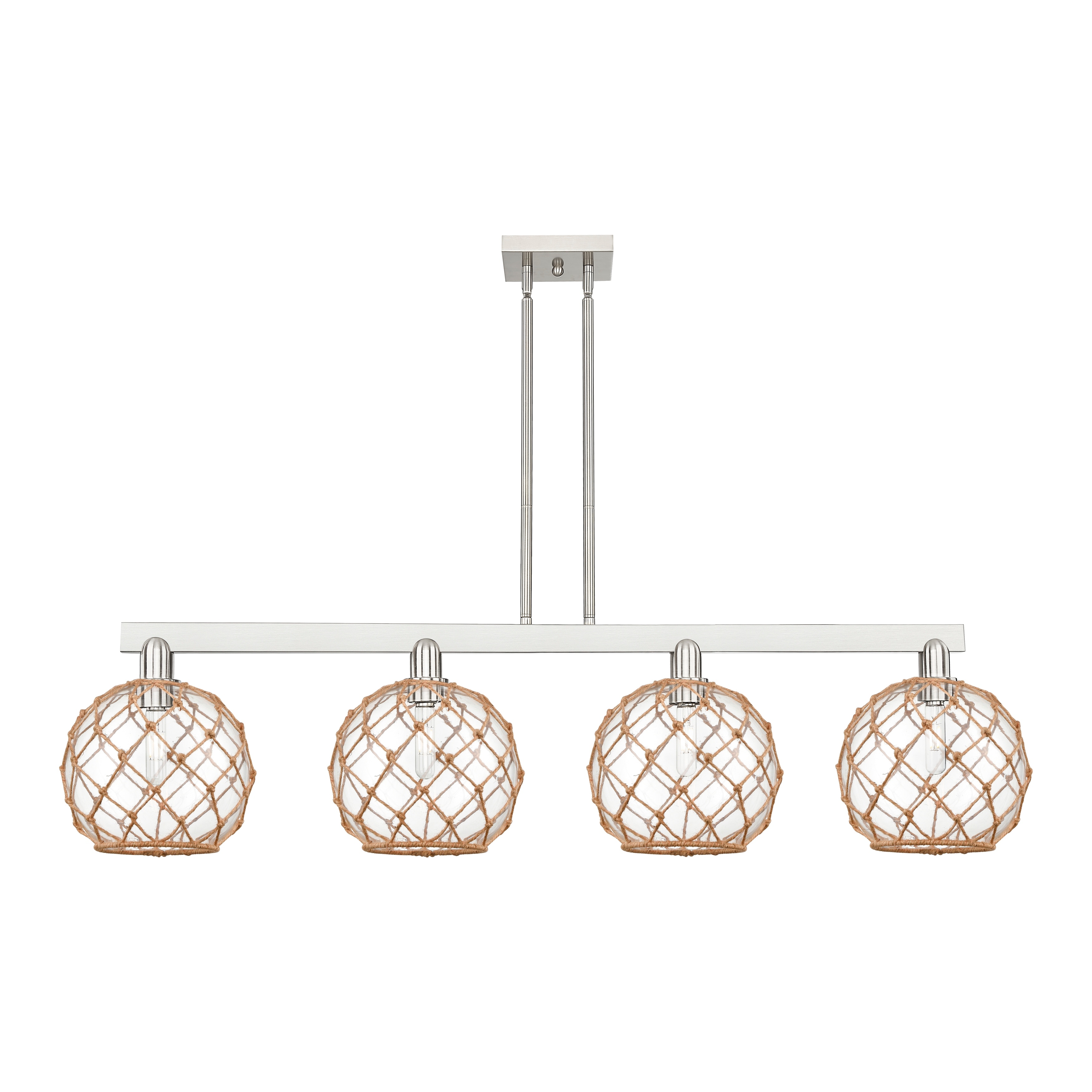 Innovations Lighting Endless Possibilities Arcadia - Farmhouse Rope - 4 Light 53" Stem Hung Island Light