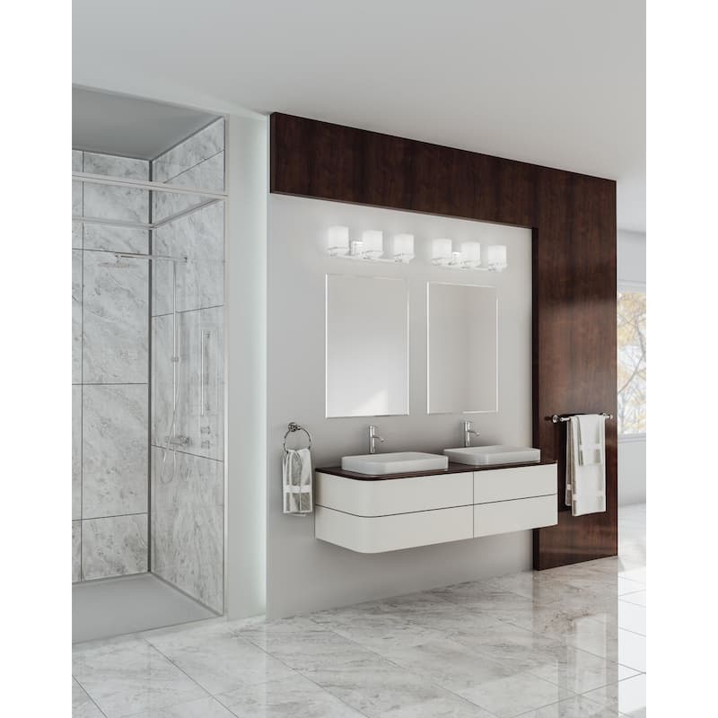 Metric Collection Three-Light Bath & Vanity - 6.5" x 22.125" x 5.25"