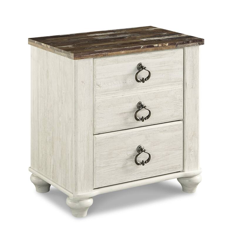 Signature Design by Ashley Willowton Two Drawer Nightstand
