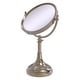 preview thumbnail 15 of 15, Allied Brass Height Adjustable 8 Inch Vanity Top Make-Up Mirror 3X Magnification