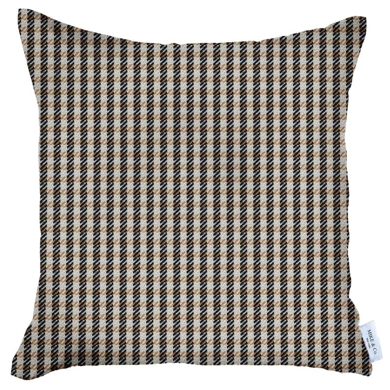 Boho-Chic Decorative Houndstooth Jacquard Pillow Covers