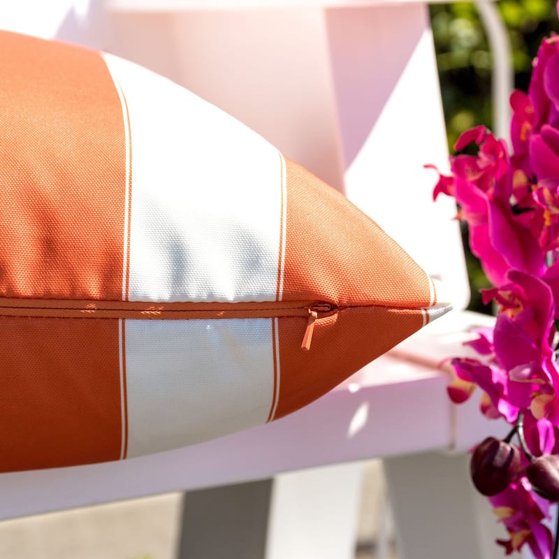 Olivia Striped Outdoor Throw Pillow