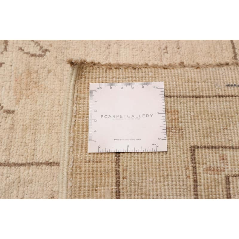 ECARPETGALLERY Hand-knotted Chobi Finest Khaki Wool Rug - 10'7 x 14'7
