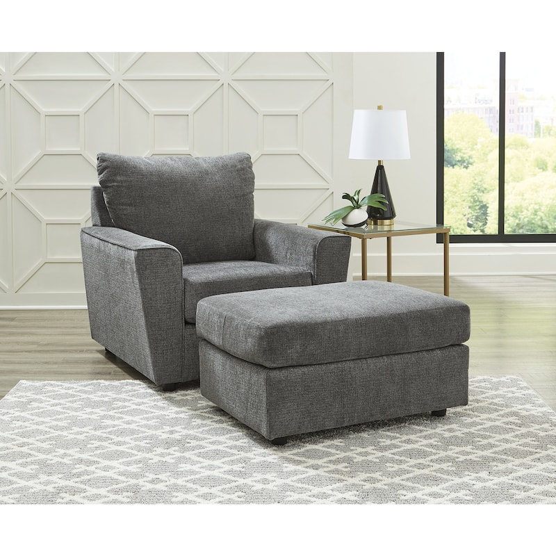 Signature Design by Ashley Stairatt Gray 2-Piece Upholstery Package - 38" W x 38" D x 39" H