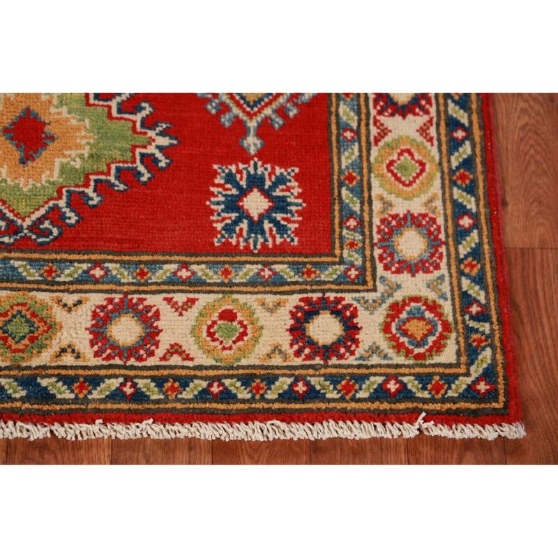 Traditional Kazak Oriental Foyer Rug Handmade Accent Wool Carpet - 2'9"x 4'0"