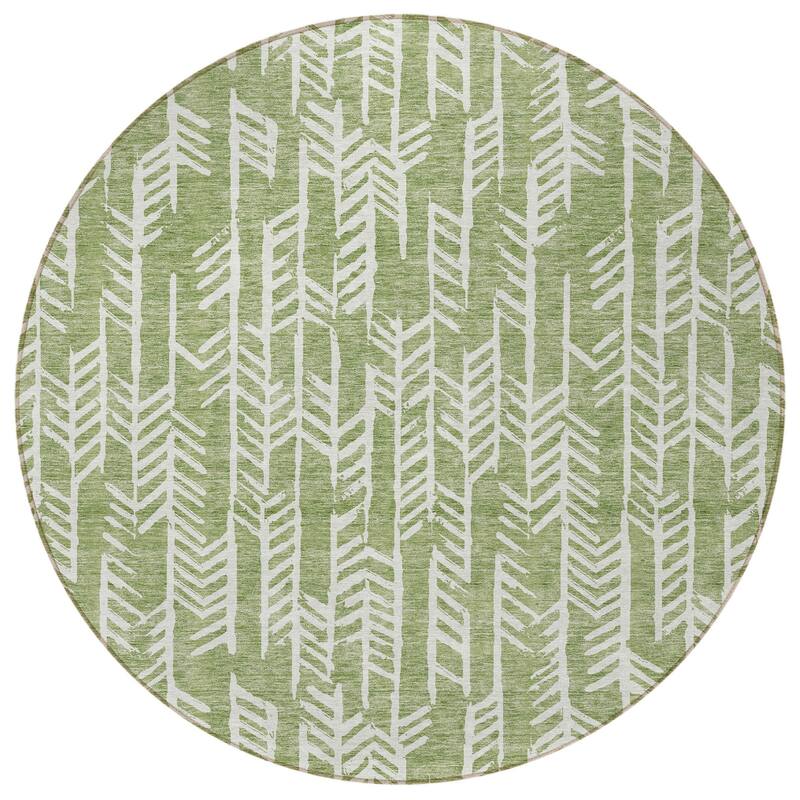 HomeRoots Tribal Transitional Rectangle Outdoor Rug