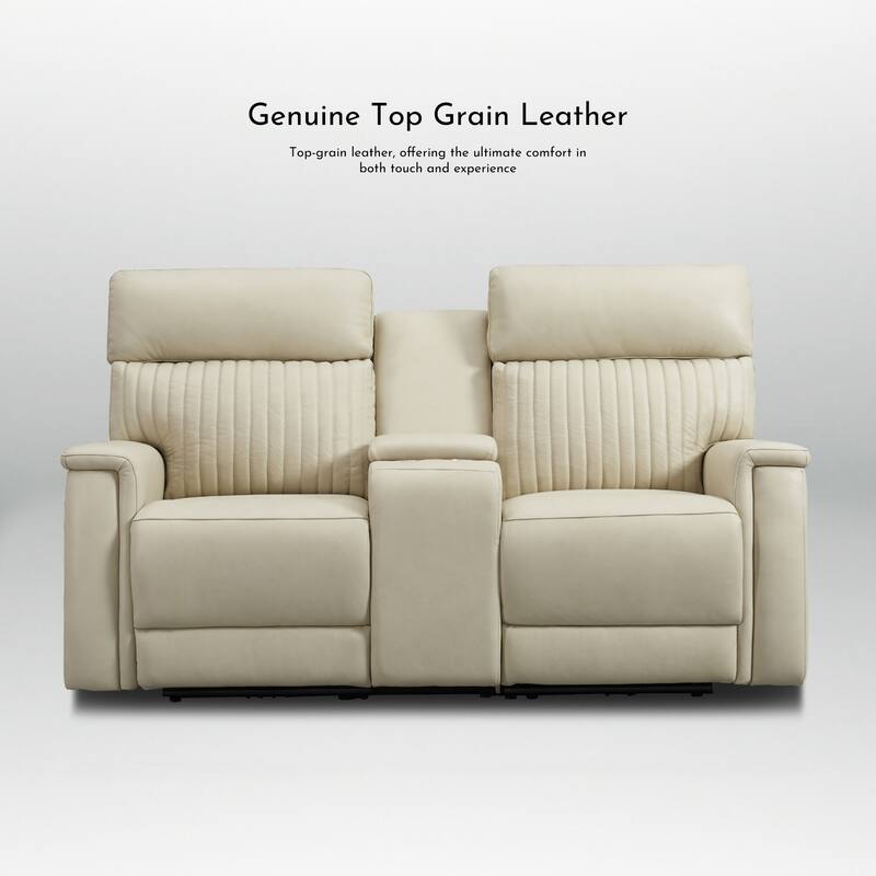 73'' Leather Zero Gravity Power Reclining Loveseat with Power Headrest and Power Lumbar,USB&USB-C Port