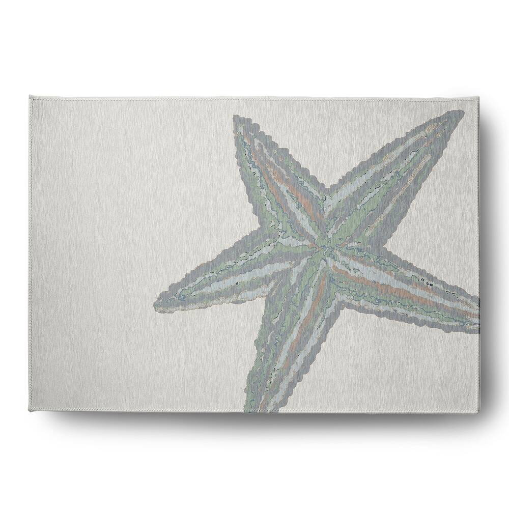 Large Starfish Nautical Indoor/Outdoor Rug