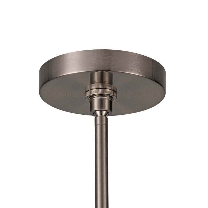 Mid Century 4-Light Conical Fabric Shade Lantern Pendant Ambient Light