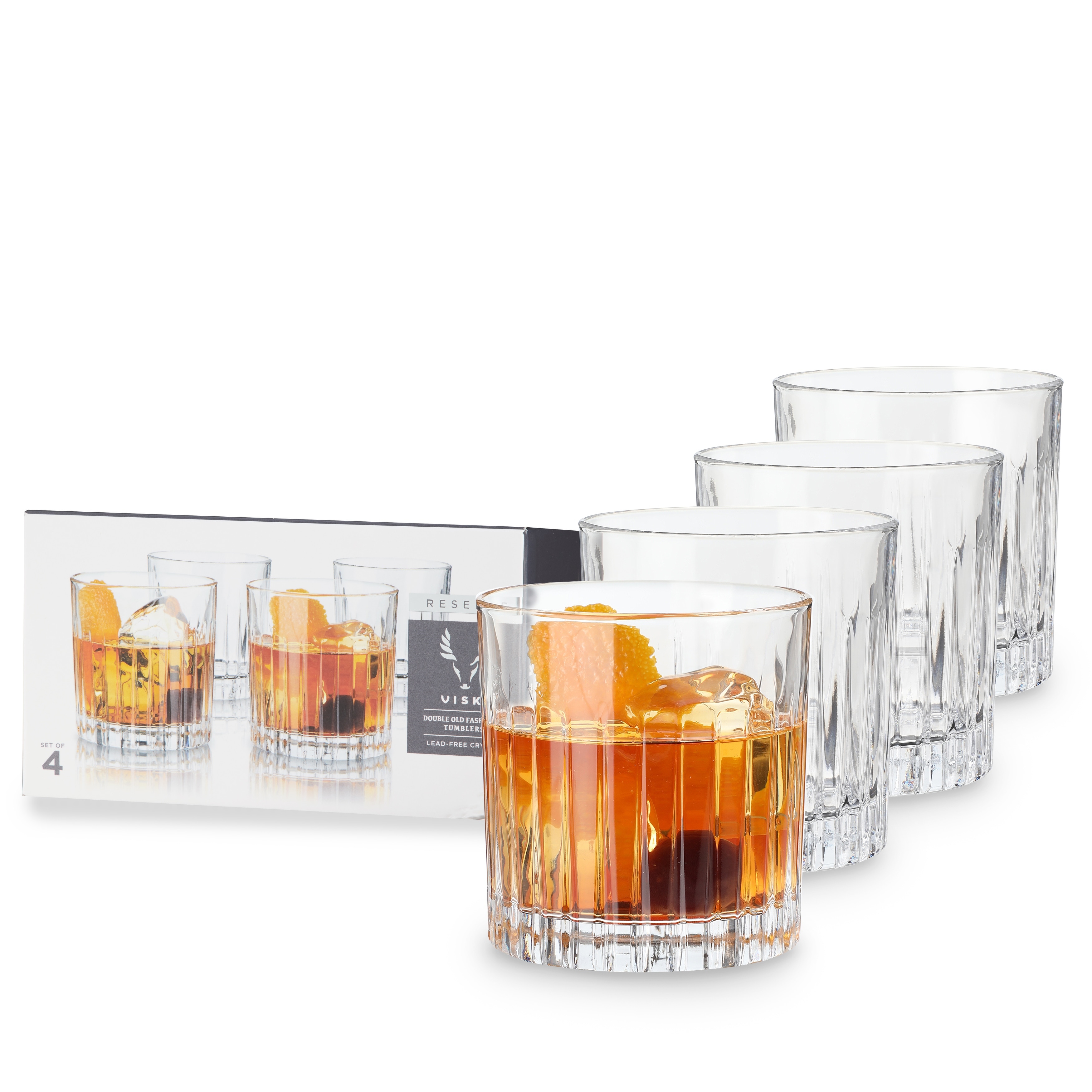 Whiskey glasses, Cocktail glasses set of 12 
