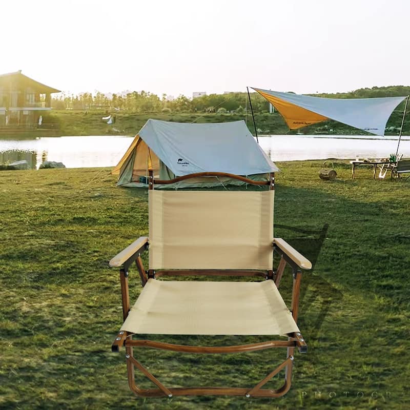 Set of 4 Foldable and Portable Chairs with Armrests