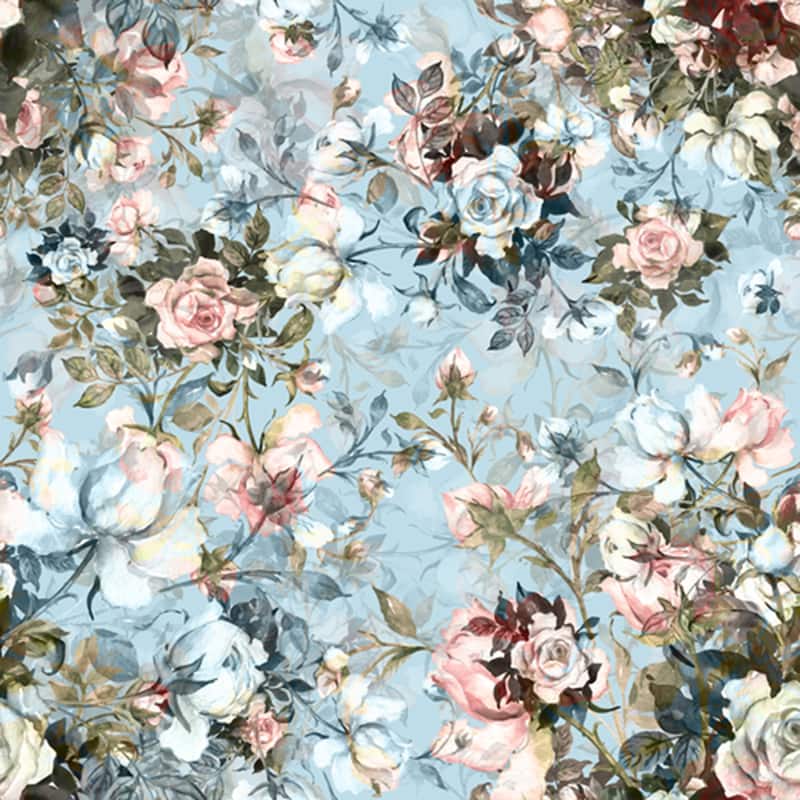 Gardian Roses Removable Wallpaper - 10'ft H x 24''inch W - 10'ft H x 24''inch W - Multi-Color