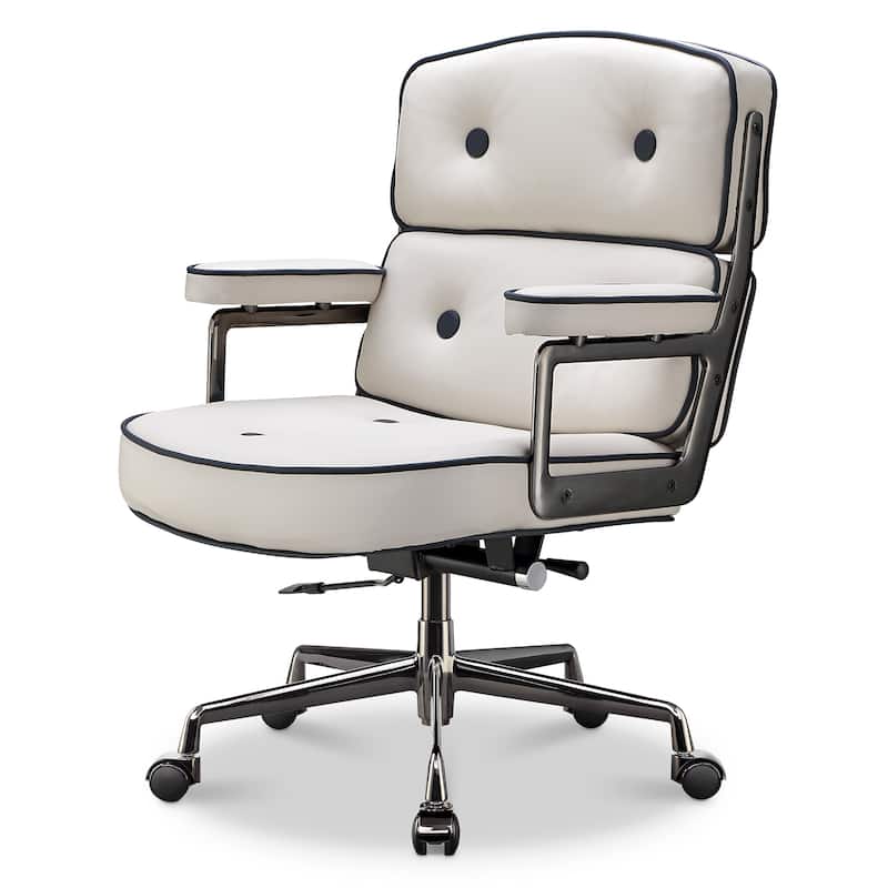 Lobby Chair with Lumbar Support Ergonomic Mid-Back Executive Chair