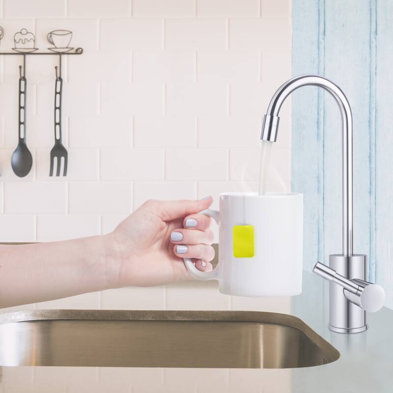 RH-150 Instant Hot Water Tank with Single Lever Polished Chrome Faucet