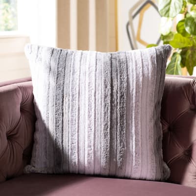 SAFAVIEH Pamfilia Ombre Stripe 20-inch Square Decorative Pillow