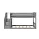 Max and Lily Twin over Twin Low Bunk Bed with Staircase