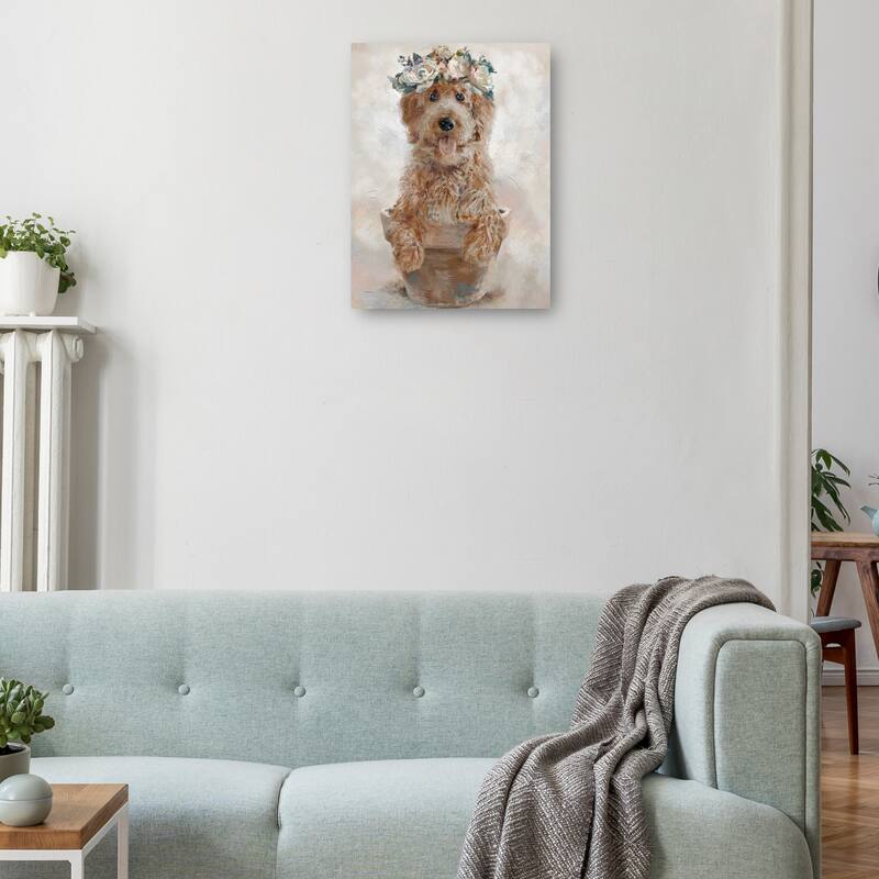 Potted Pals III By Studio Arts Canvas Art Print