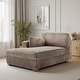 preview thumbnail 143 of 150, 42" W Plush Corduroy Upholstered Chaise Lounge Sleeper for Living