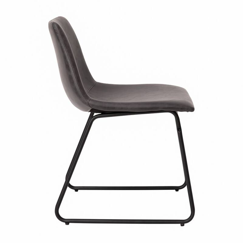 18 Inch Indoor Dining Table Chairs, LeatherSoft Upholstery-Set of 2