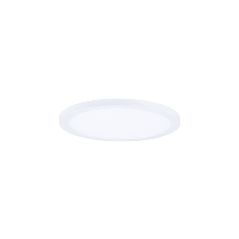 Maxim Wafer 6" Wide Disc LED Panel - 3000K - 930 Lumens - 0-10V - White / White