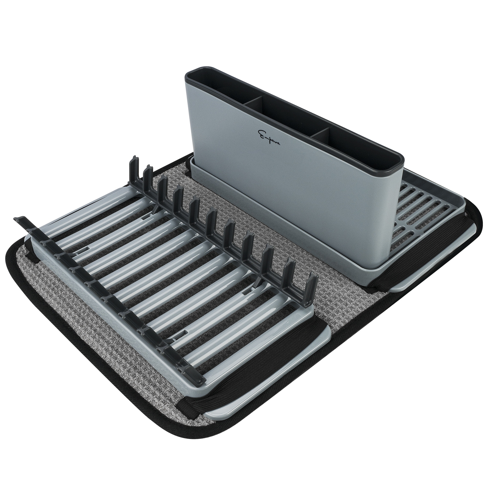 BPA Free Small Dish Drainer Kitchen Sink Drying Rack With Cup Spoon Holders  - Bed Bath & Beyond - 27104118