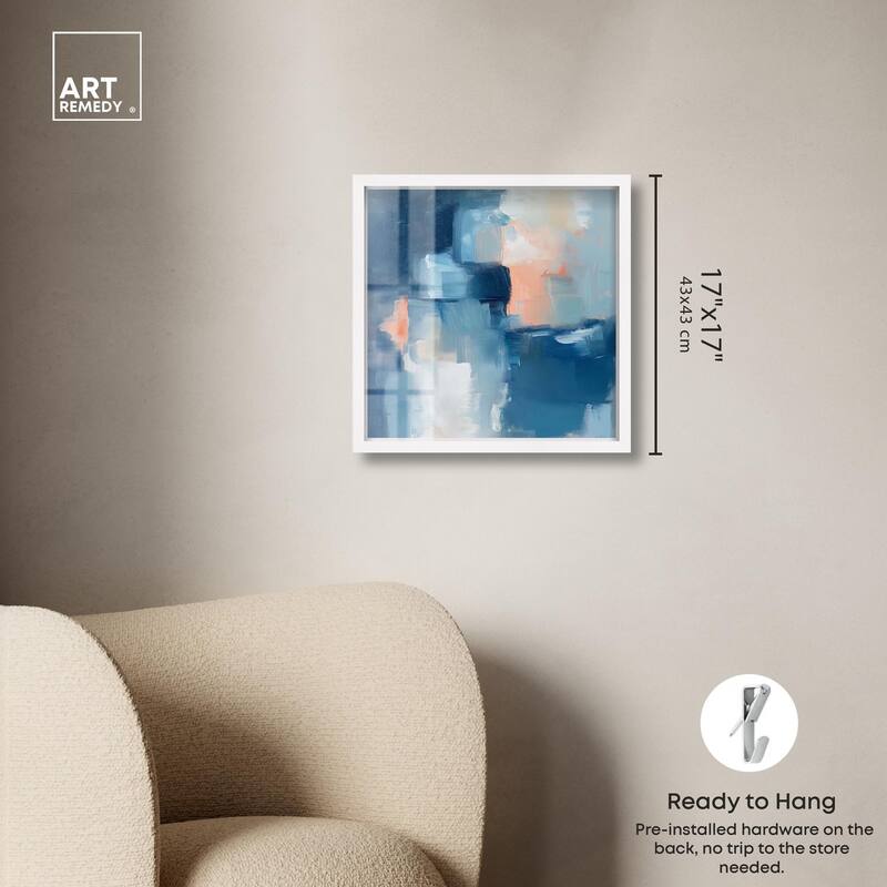 Whispering Blue I Shadowbox by Art Remedy