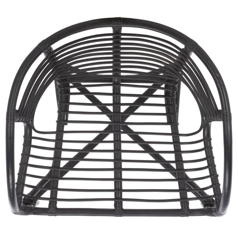 SAFAVIEH Home Valeriya Woven Rattan Arm Chair - 28"W x 26"D x 29"H