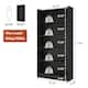 72-inch Bookcase, Modern 6-Tier White Bookshelf, Wood Display Shelf