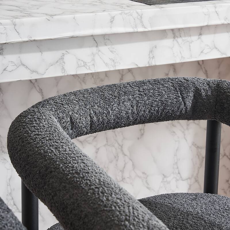 Modern Upholstered Bar Stools Set Of 2