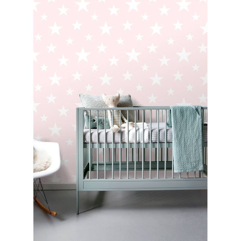 Chesapeake Amira Pink Stars Wallpaper - 20.9 x 396 x 0.025
