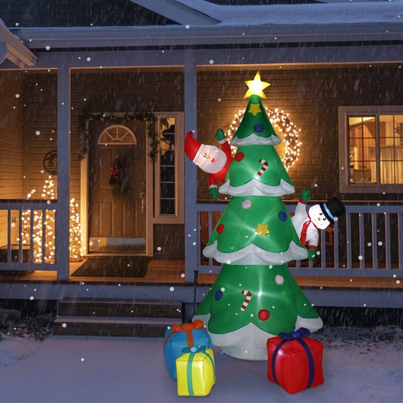 8 Ft. Christmas Tree Inflatables Outdoor Decoration with LED Lights